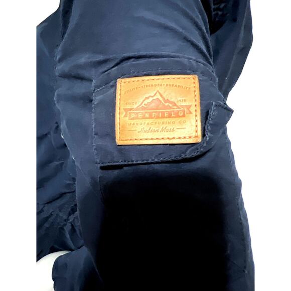 Penfield Blue Woman's Hazelton Long Lightweight Zip/Snap Jacket Size Small - Picture 3 of 6